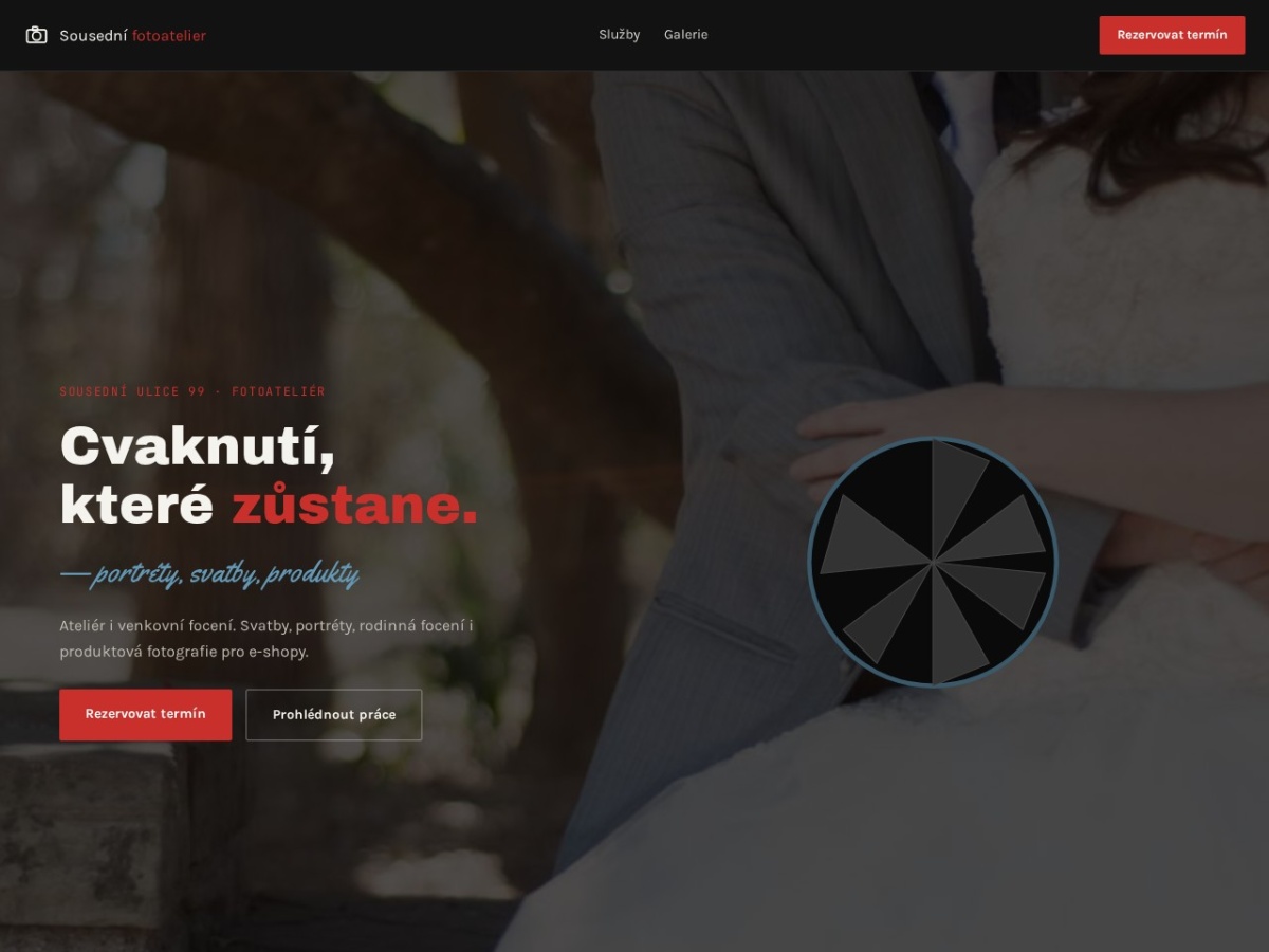Náhled webu Sousední fotoatelier